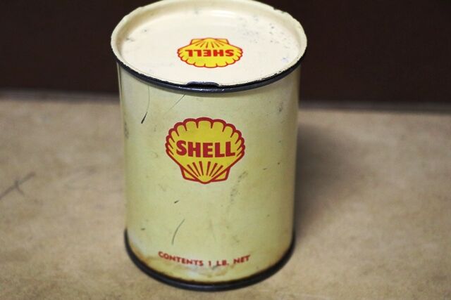 Rare Vintage Shell Alvania Grease 2 One Pound Tin
