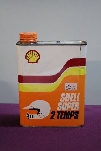 Shell Super 2 Temps 2 Liters  Motor Oil Tin 