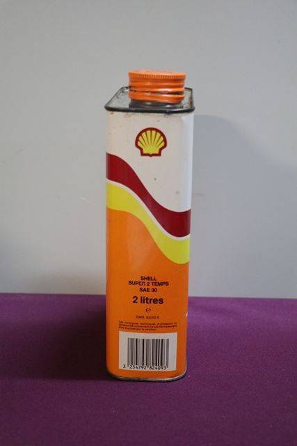 Shell Super 2 Temps 2 Liters  Motor Oil Tin 