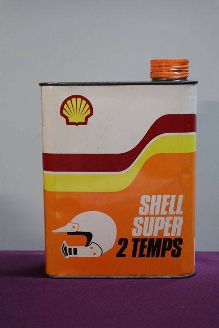 Shell Super 2 Temps 2 Liters  Motor Oil Tin 