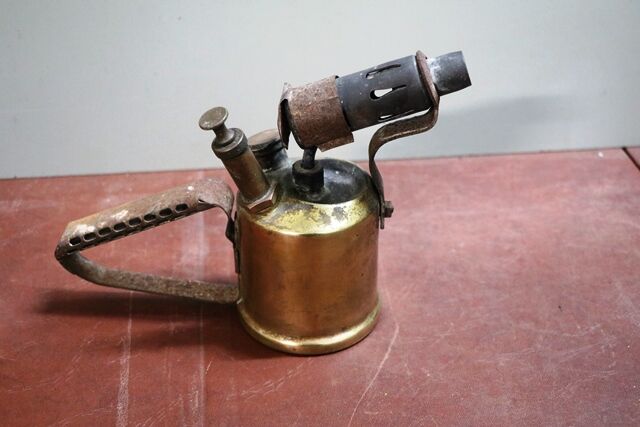 Small Vintage Brass Blow Torch