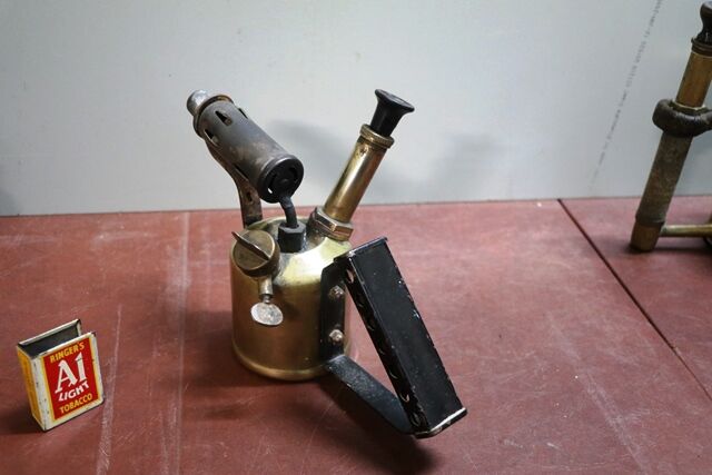 Small Vintage Brass Blow Torch