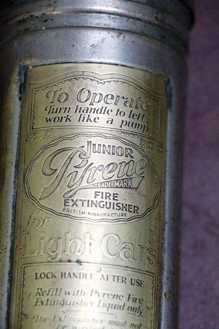 Small Vintage Junior PYRNE Fire Extinguisher 