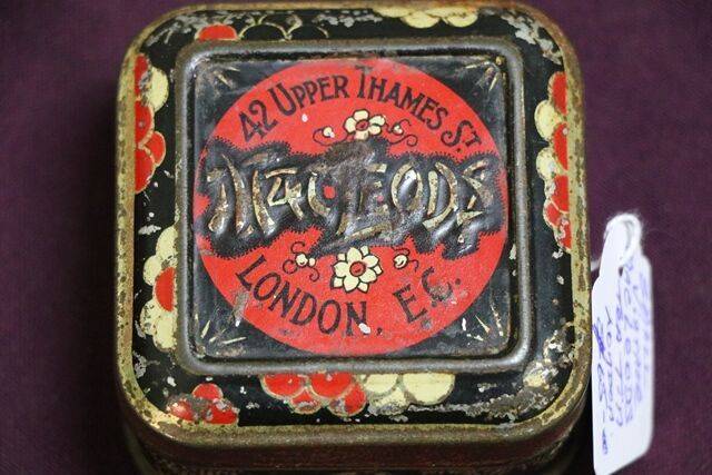 Small vintage Macleods Tea Tin London 