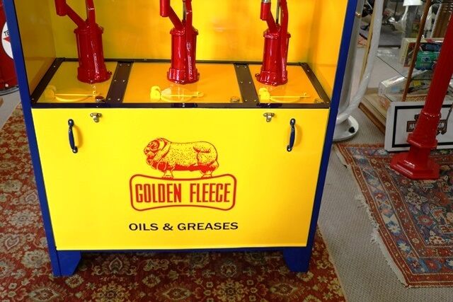 Stunning Vintage 3 Pump Breadbin Oil Dispenser Cabinet