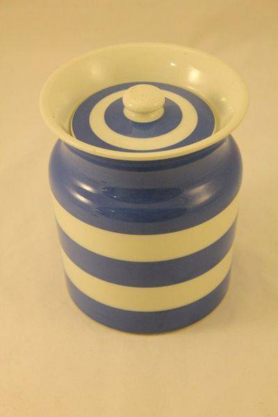 TG Green Cornish Ware Green mark Canister With Lid