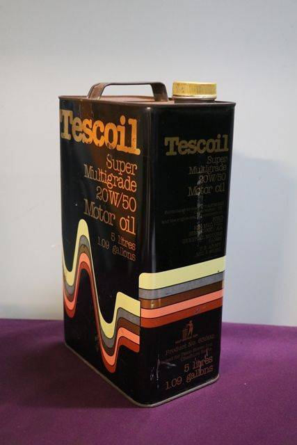 Tescoil 5 Litres Super Multigrade 20W50 Motor Oil Can