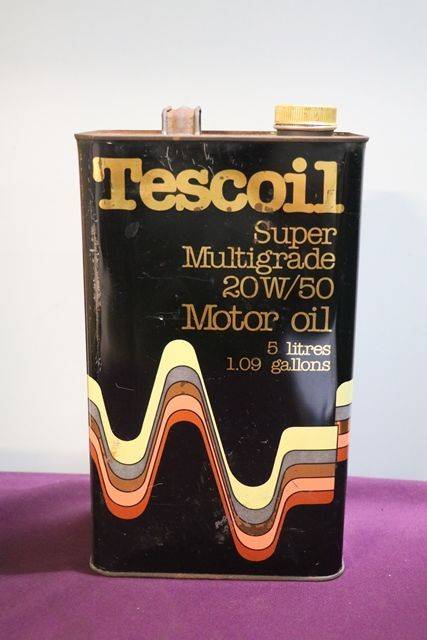 Tescoil 5 Litres Super Multigrade 20W50 Motor Oil Can