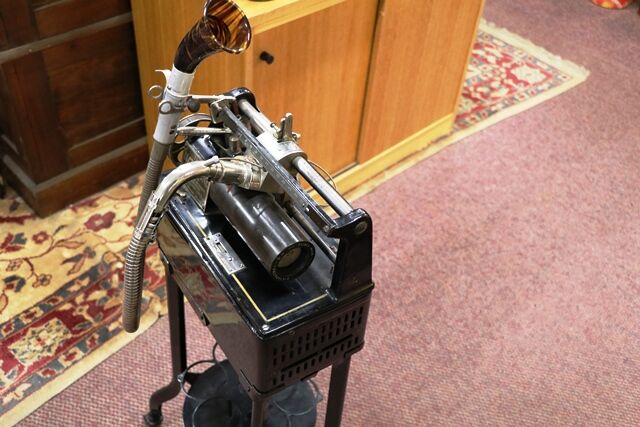 The Dictaphone Antique Dictating Machine Wax Recorder 
