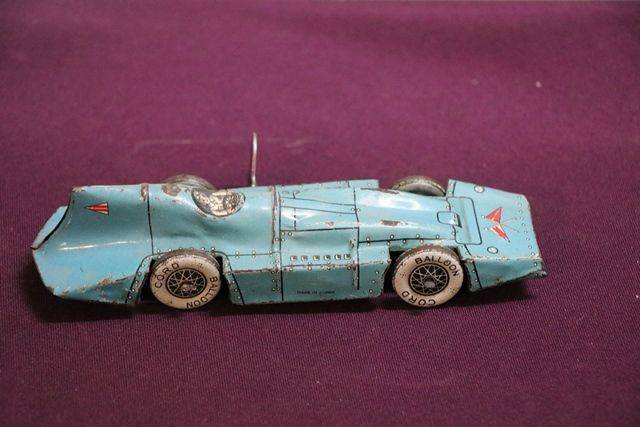 1930s Lindstrom Wind Up Toy Tin Racing Car.# | XXXX Antique Complex