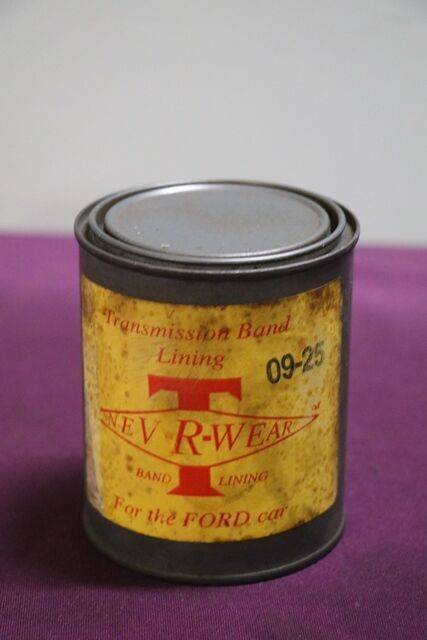 Transmission Band Lining NevRWear For The Ford Car Tin 