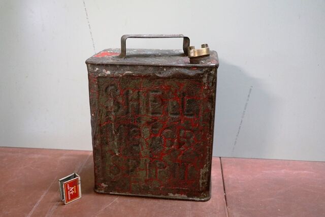 Vintage 2 Gallon Running Board Can ShellMex BP