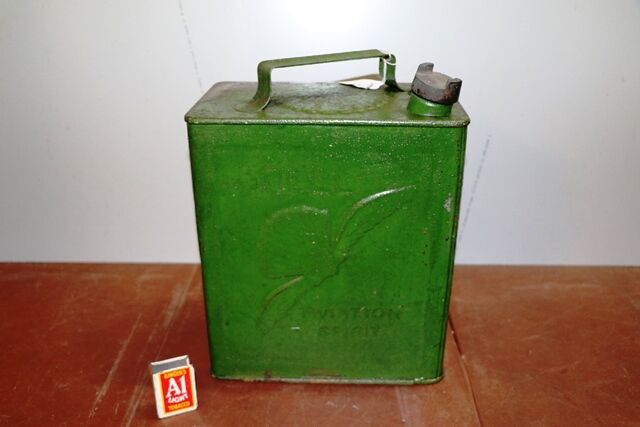 Vintage 2 Gallon Running Board Can for Early Shell Aviation 