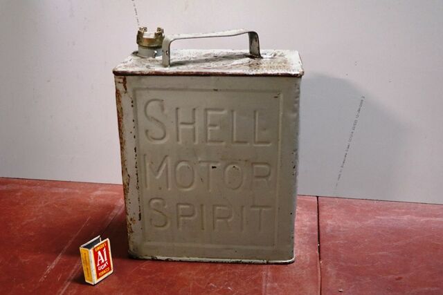 Vintage 2 Gallon Running Board Can for Early Shell Motor Spirit