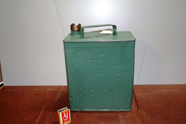 Vintage 2 Gallon Running Board Can for Early Shell Motor Spirit