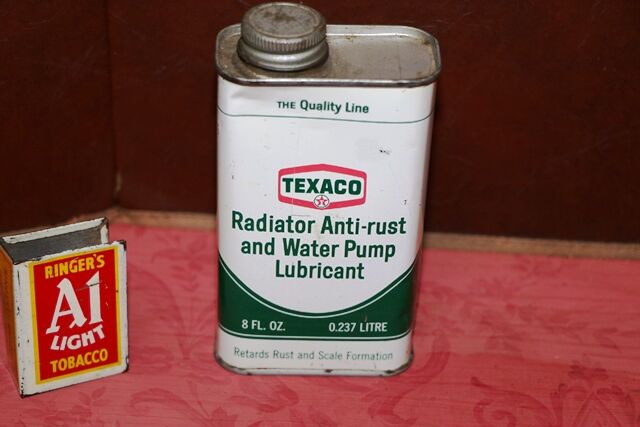 Vintage 8oz Texaco Radiator Anti Rust Tin
