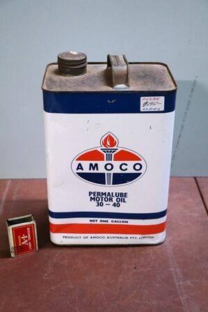 Vintage AMOC Permalube Motor Oil 3040 1gal Tin