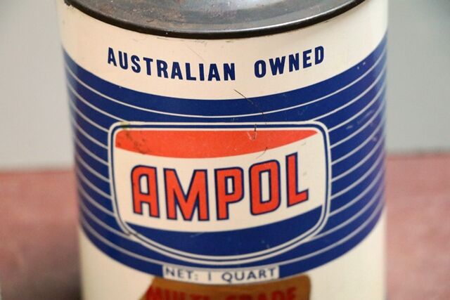 Vintage AMPOL Multi Grade  1040 MS 1 quart Oil Can