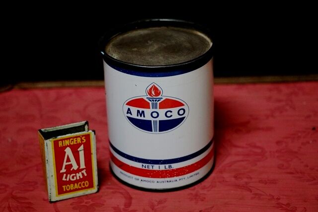 Vintage Amoco Australia 1 lb Grease Tin