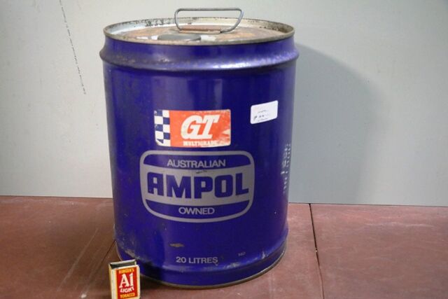 Vintage Ampol GT Multigrade 20litres Oil Drum