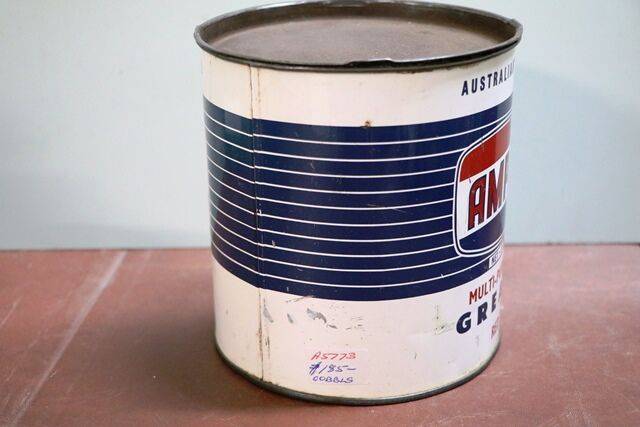Vintage Ampol MultiPurpose Red Grease 5 lb Tin
