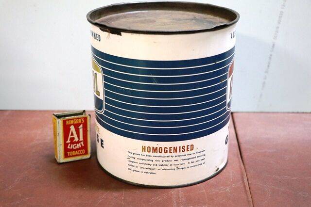 Vintage Ampol MultiPurpose Red Grease 5 lb Tin