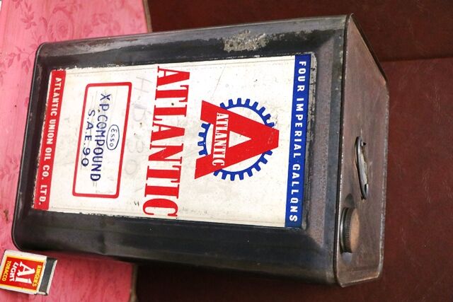 Vintage Atlantic A COG Esso ZP Compound SAE 90 Tin
