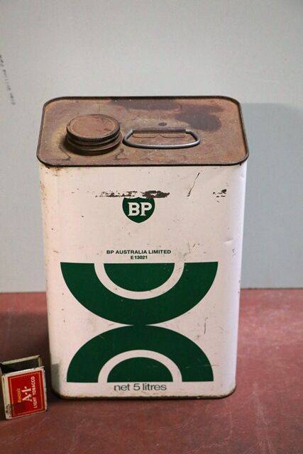 Vintage BP Aust 5 litres Oil Tin