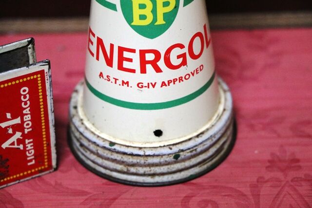 Vintage BP Energol Super MS SAE20 HD Tin Pourer