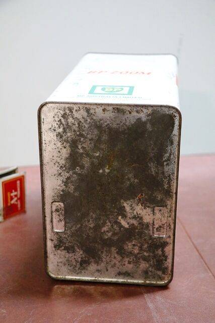 Vintage BP ZOOM One Gallon Tin