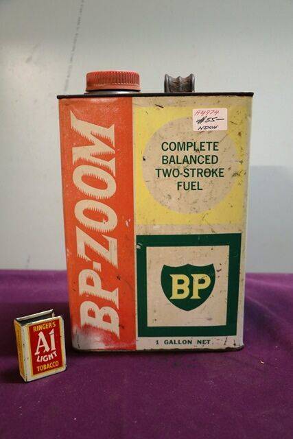 Vintage BP Zoom 1 Gallon Tin