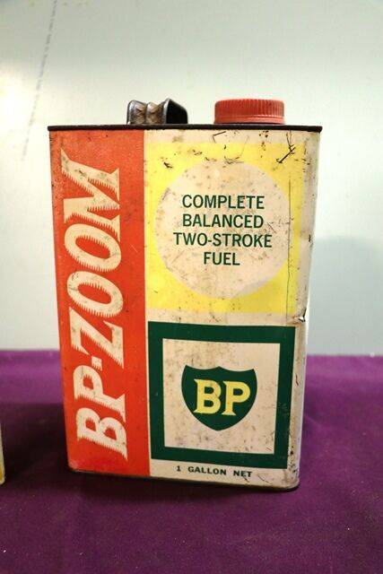 Vintage BP Zoom 1 Gallon Tin