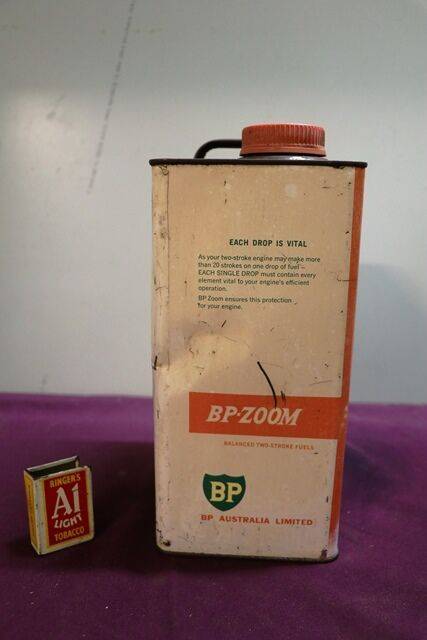 Vintage BP Zoom 1 Gallon Tin