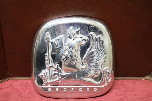 Vintage Bedford Embossed Aluminium Badge