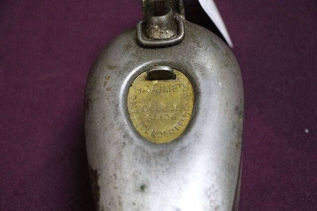 Vintage Braimes Double Slide Grit Excluder Feed Hole Oiler 