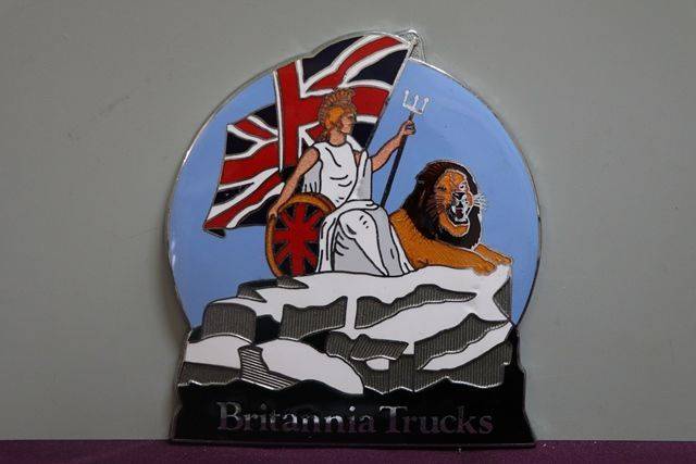 Vintage Britani Trucks Large Enamel Badge 