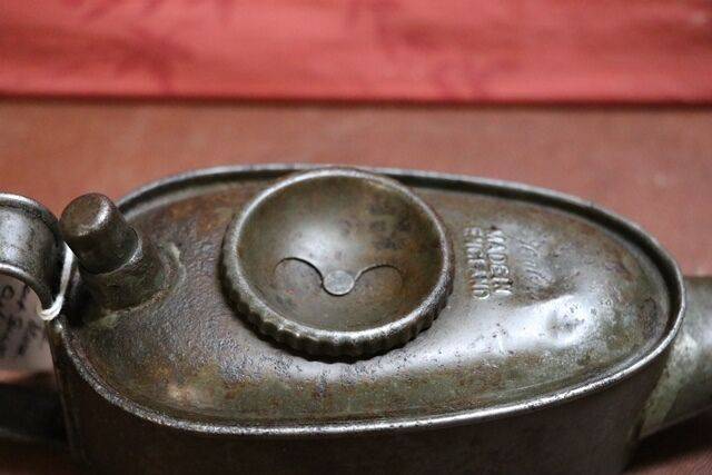 Vintage British Made Boat Shape Oiler