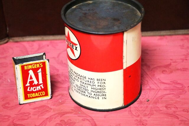 Vintage Caltex 1lb Grease Tin