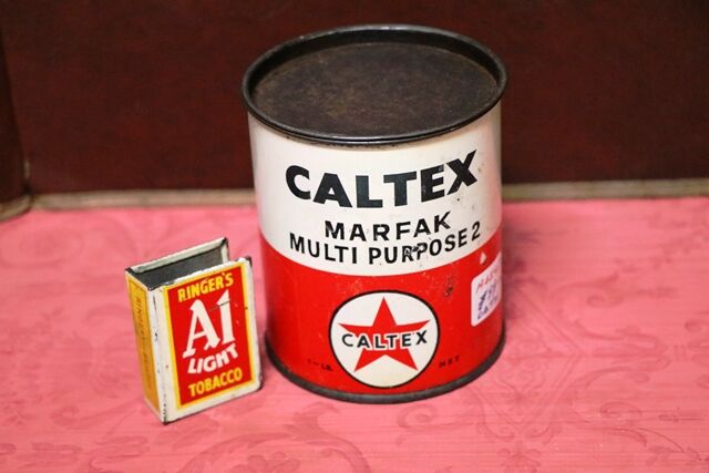 Vintage Caltex Mafax MultiPurpose  2One Pound Grease Tin
