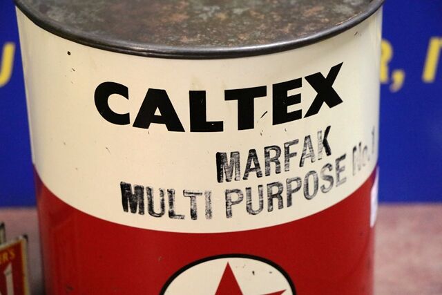 Vintage Caltex Marfak Multi Purpose No1 5lb Grease Tin