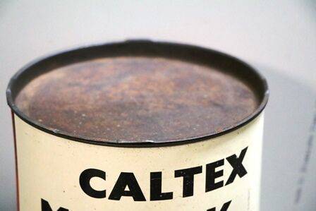 Vintage Caltex Marfax 5lb Grease Tin