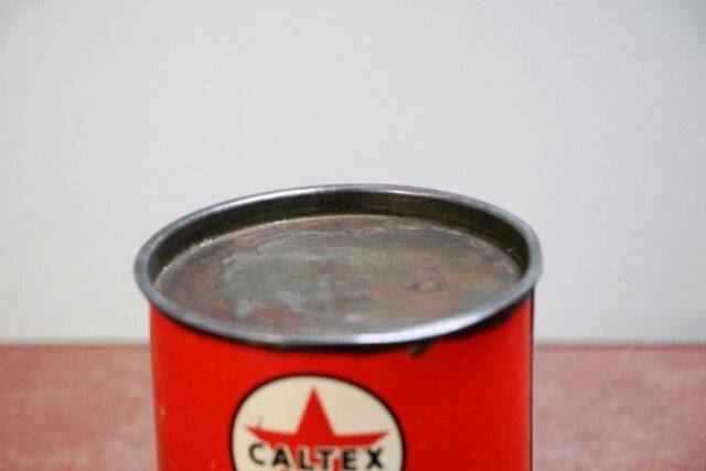 Vintage Caltex One Pound Graphite Grease Tin
