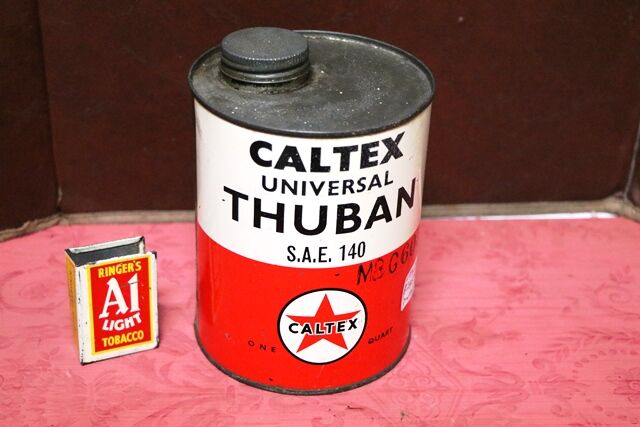 Vintage Caltex Universal Thuban SAE140 One Quart Tin
