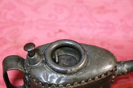 Vintage Castellated Kayeand39s Boat Shape Oiler
