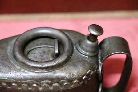 Vintage Castellated Kayeand39s Boat Shape Oiler
