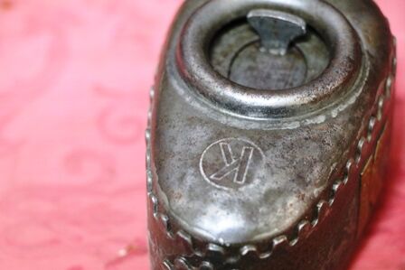 Vintage Castellated Kayeand39s Boat Shape Oiler