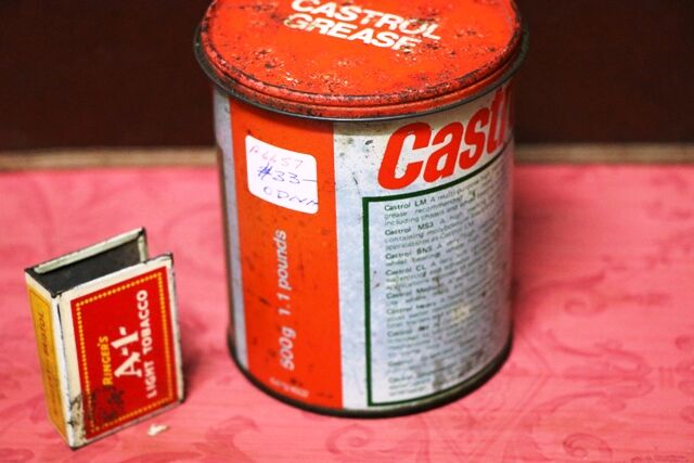 Vintage Castrol L Medium Grease Grease 1lb Tin