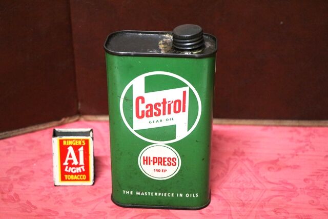 Vintage Castrol Z HiPress 140 EP Gear Oil 1 pint Tin