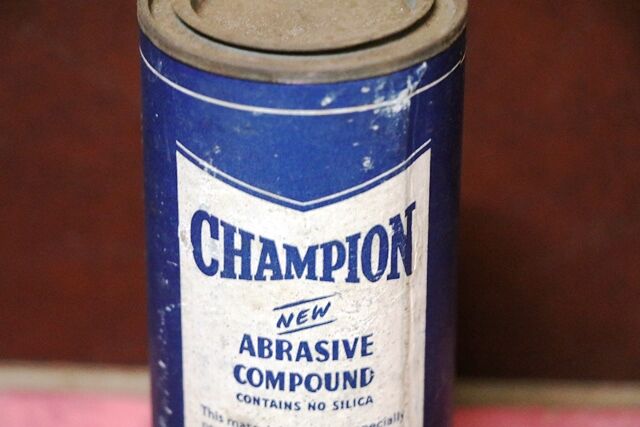 Vintage Champion Abrasive Compound Tin