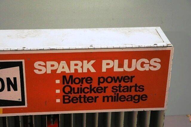 Vintage Champion Spark Plug Dispensing Wall Rack